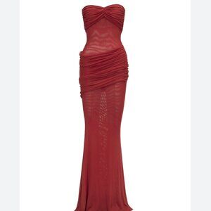 NWT Bananhot Erica Dress in Crimson size small